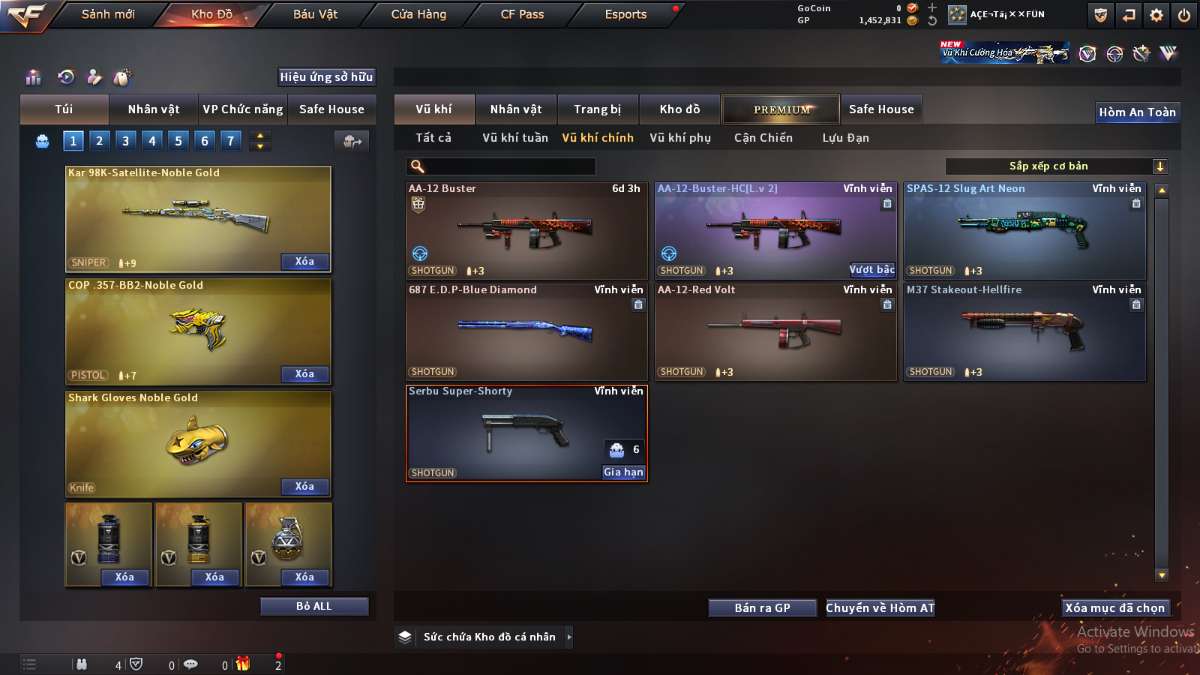 shop acc cf uy tin gia re
